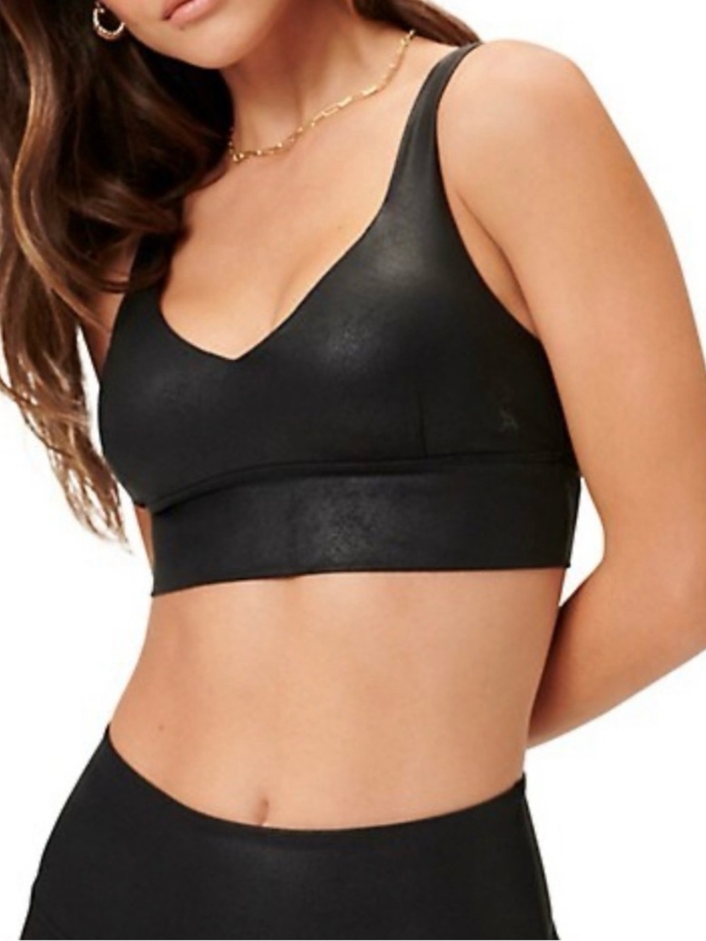 Good American leatherette v neck bra 1 s
